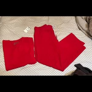 Red Figs scrubs. Top and Bottom.